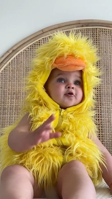 Disfraz Infantil de Pato Peludo para Bebés miniatura 6