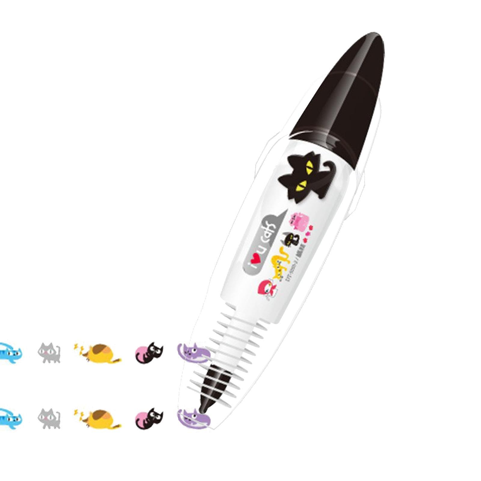 Penne Decorative con Motivo Fumetti per Scrapbooking