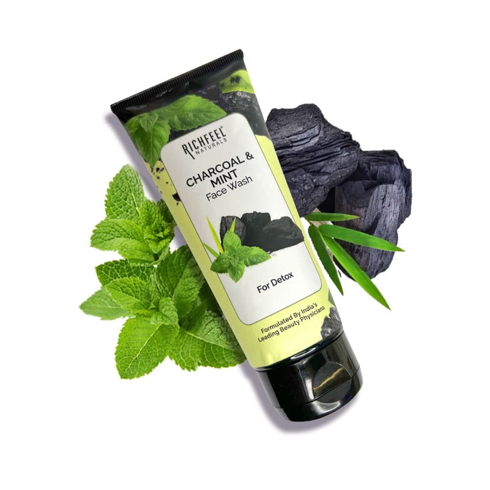RichfeelNaturals Charcoal and Mint Face Wash 100gm