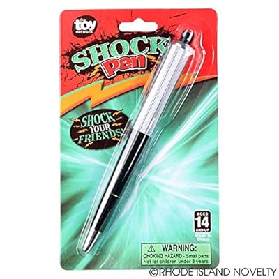 Stylo Farce Choc électrique - Blague Rigolote Pour Faire Une Bonne Farce à Vos Amis, Pile Fournie