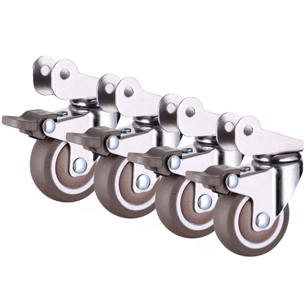 Roulettes remplaçables en forme de P robustes pour chariot de rangement et table basse