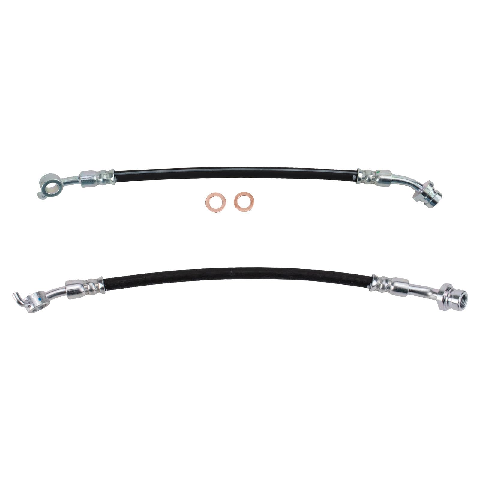 TRQ Rear Brake Hose Set