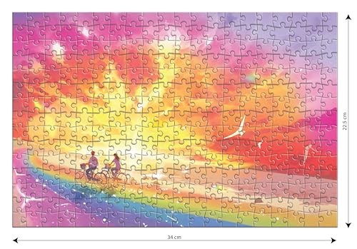 Image of Frank Rainbow Ride 300 Pieces Jigsaw Puzzles | Collector's Edition | Travel Friendly Mini Puzzles | Realistic Illustration Puzzle | Game for Focus & Memory | for Adults & Teenagers
