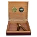Digital Hygrometer with Cherry Finish Spanish Cedar Humidor and Embedded Magnetic Seal