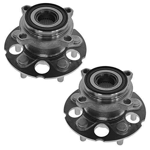 Image of TRQ Rear Left and Right Wheel Bearing and Hub Assembly Set 2 Piece Compatible with 2007-2012 Acura RDX 2017-2018 RDX AWD 2007-2011 Honda CR-V 4WD