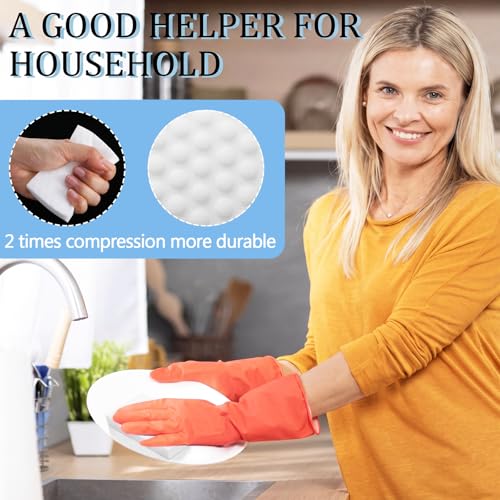 Image of Sosation 400 Pack Magic Sponge Erasers, 2X Density New Nano Material Melamine Sponge Bulk, Strong Durable Magic Sponges Eraser Cleaning Supplies Cleaner for Kitchen Bathroom Bathtub Sink Wall Cleaner