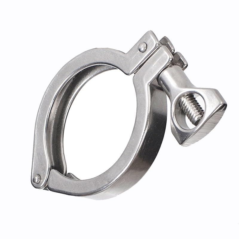 304 SUS Tri Clamp Sanitarny pojedynczy zacisk z uszczelką silikonową(155mm)