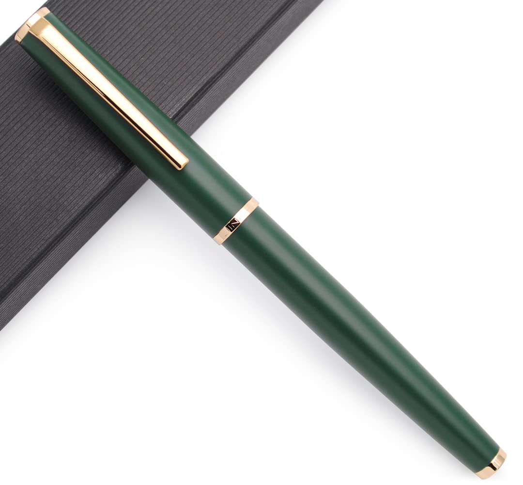 JINHAO 95 Series Metal Fountain Pen (Olive Green, F Nib 0.5mm)