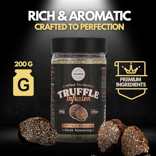 Steak House Collection Premium Seasonings - Schwarzer Knoblauch, Trüffel, Steak King & SPG BBQ Rubs | 4 Stück | Gourmet Grill Geschenk | 100% natürlicher Geschmacksschub