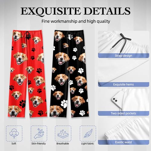 Custom Pajama Pants With Face Photo - Design Funny Gifts Personalized Pj Pants For Men Women2