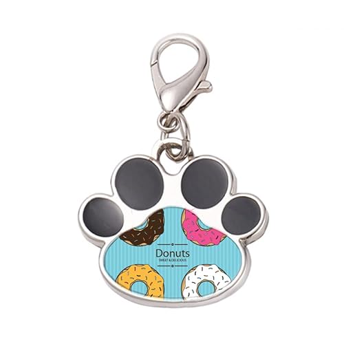 DIYthinker?Four Color Dessert Sweet Food Pet Tag Keychain Dog Cat ID