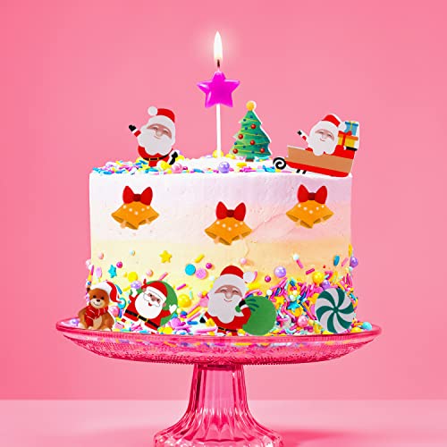 Toymis Z05039 300Pcs Edible Christmas Cake Decorations, Edible Wafer Paper Christmas Cupcake Decorations Edible Christmas Cake Toppers thumb #5
