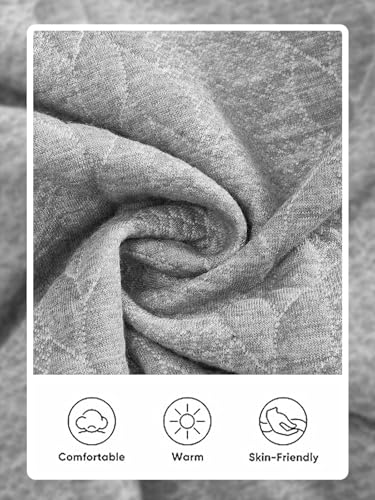 Mens Quarter Zip Pullover Quilted Sweatshirt Knit Long Sleeve Mock Neck Sweater Polo Shirt4