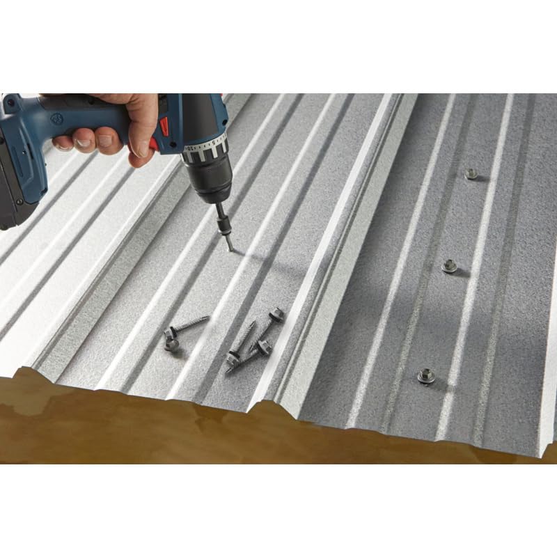 Teks #10 x 1-7/16 Inch Wood-to-Metal Self-Drilling Screws, 300PCS, for Roof/Subfloor Decking, Trailer Beds, & Headers, Rust Resistant Climaseal® Coating, Star Drive, T-25 Bit Sold Separately