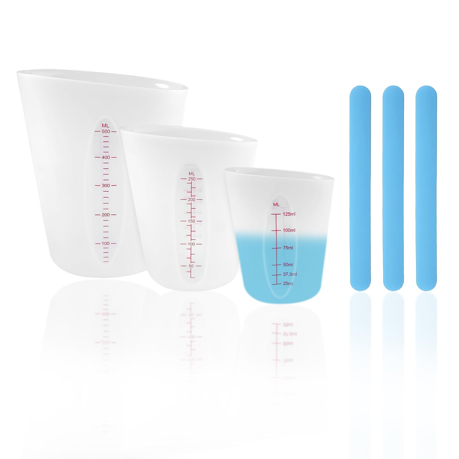 5 Pièces Verre Doseur Plastique De Laboratoire Verre Doseur Cuisine 50