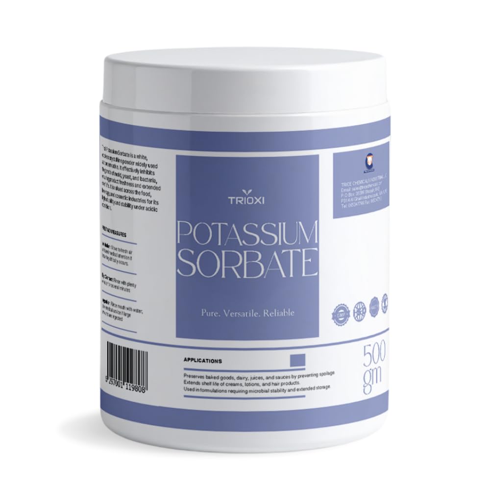 Potassium Sorbate E202 โ Premium Food Preservative for Extended Shelf Life 500 Grams