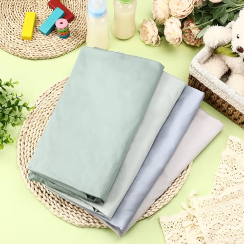 Image of VitalCozy 20 Pack Baby Crib Sheets for Boys and Girls, Fitted Cotton Daycare Crib Sheets, Breathable Microfiber Toddler Bed Mat Sheet for Standard Mattress Daycare Nap Mat, 24 x 48 Inch(Light Color)