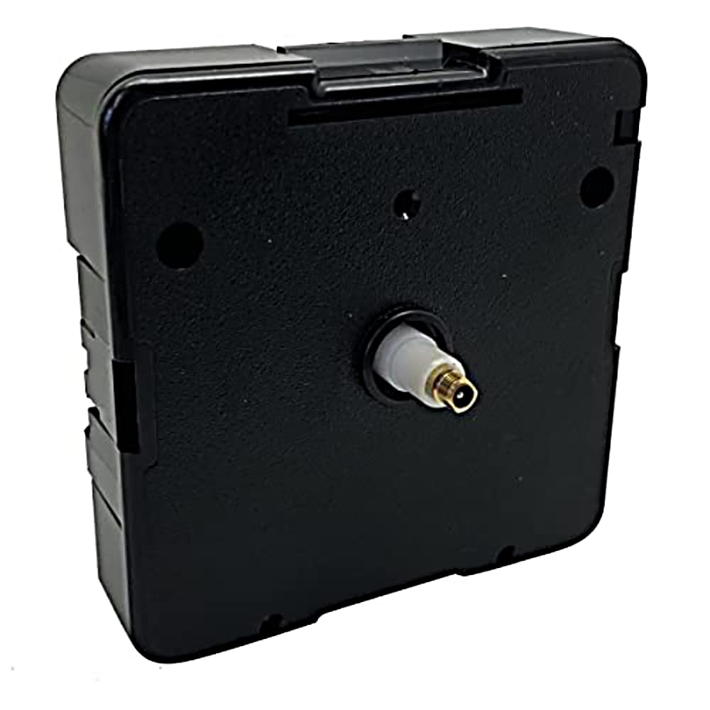 Standard UTS German Euroshaft Clock Movement IEC R6+ Black Setting Wheel Replacement Suitable Junghans Replacement (11mm Shaft - Clock Faces Up to 2-4mm Thick)