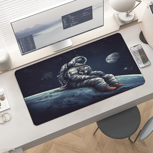 Astronaut Space Desk Pad Large Square de Caucho miniatura 6