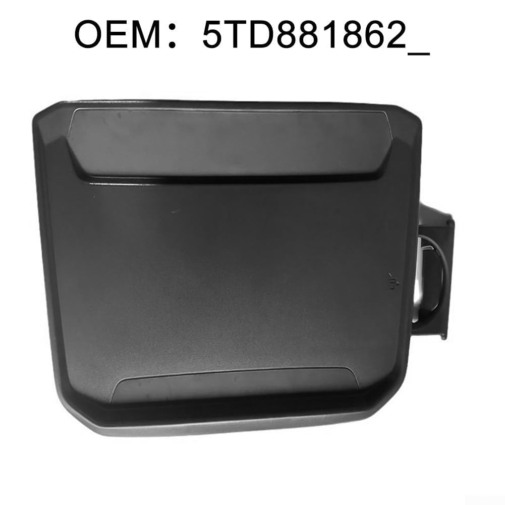 Rücksitz Klappbarer Getränkehalter Tisch Schwarz ABS Auto Innenraum Zubehör Ersatz OEM 5TD881861 5TD881862 für Touran für Tiguan für Golf für Passat 2016-2023 Links Rechts (rechts)