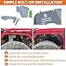 Hooke Road JT JL Front Inner Fender Liners Aluminum for 2018-2026 Jeep Wrangler JL 2 or 4 Doors & Gladiator JT (Exclude Rubicon 3.6L Engine Edition), 2 PCS Wheel Well Liner