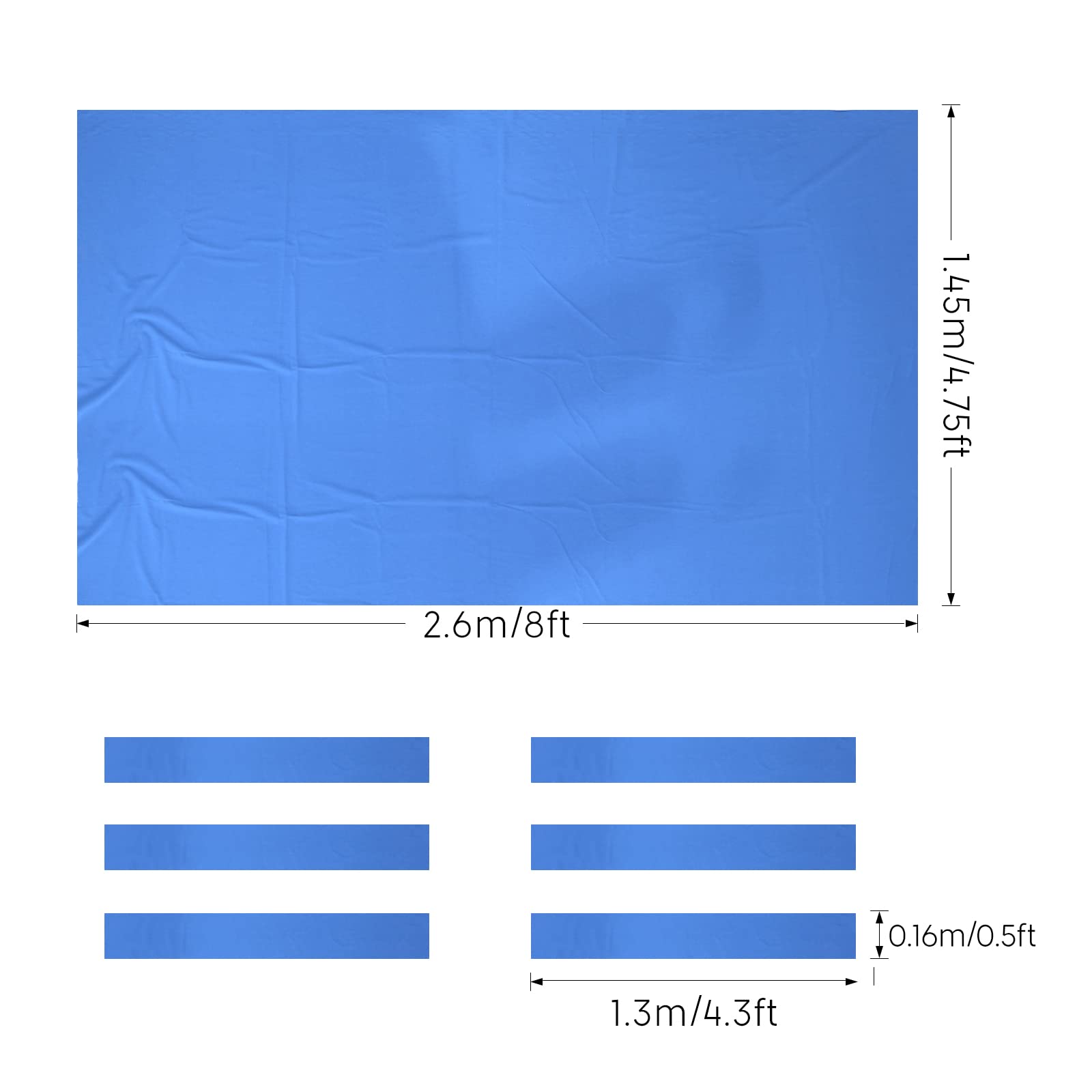9ft Billardtuch Abdeckplane für Billardtisch, Blau