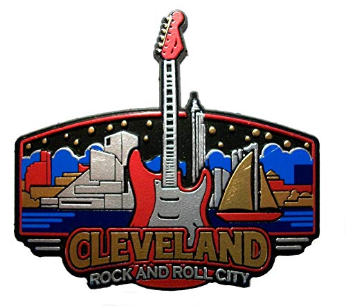 Imán de nevera Skyline de Cleveland Ohio