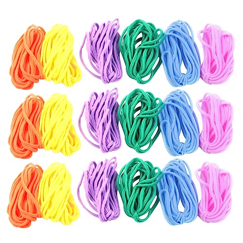 288 Pcs String Loom Loops Bracelet Making Kit Fabric Loops for Loom Craft Weaving Loops Craft Loops Hand Game Supplies Needle Threaders Knitting Kit Bracelets