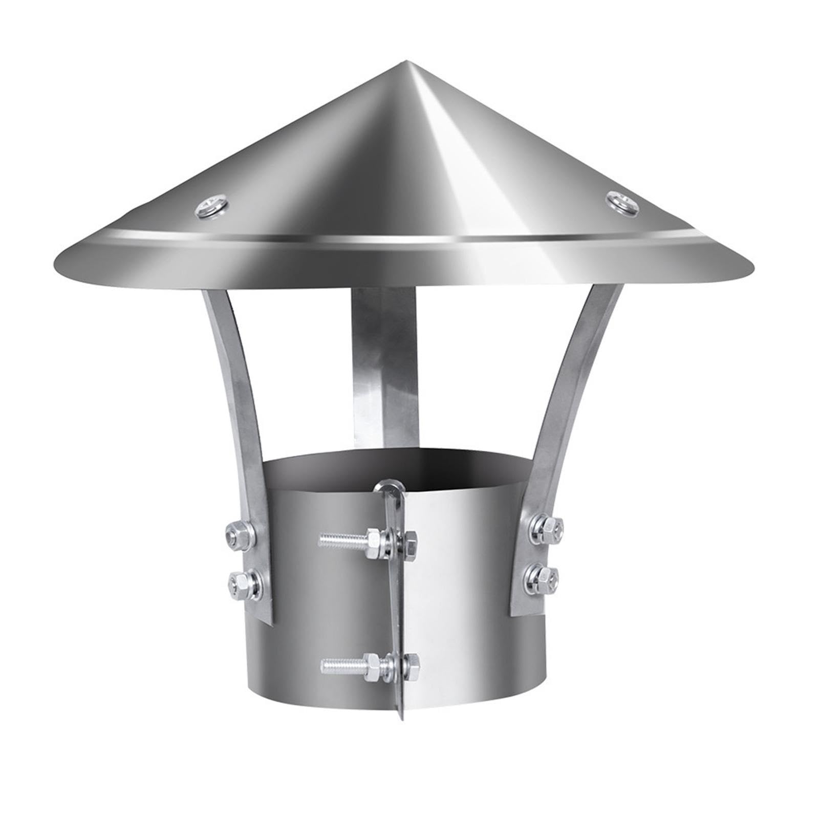 YFBCMXSKG Stainless Steel Chimney Cap,Conical Chimney Cap, All-Weather Chimney Cap,Round Chimney Cap, Sturdy and Wear-Resistant Suitable for Fireplace Oven Flue(24cm*40cm/9.4in*15.7in)