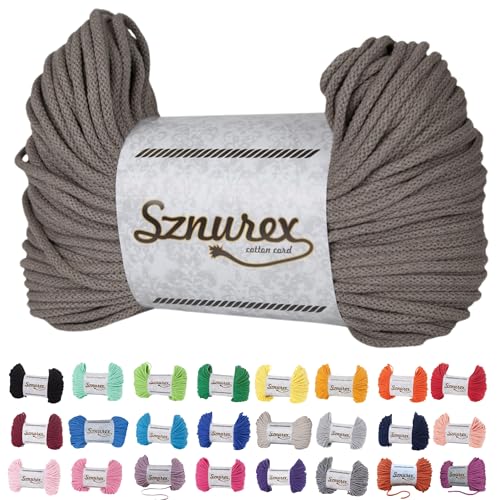 Hilo de macramé de 5 mm de algodón trenzado en más de 50 colores 2