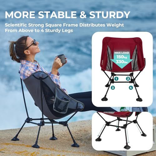 ATEPA-Camping-Chairs-for-Adult-Compact-Lightweight-Folding-Chairs-Portable-Chairs-Ultralight-Backpacking-Chairs-for-Camping-Hiking-Beach-Outdoor-Lawn-Travel-with-Anti-Sinking-Feet