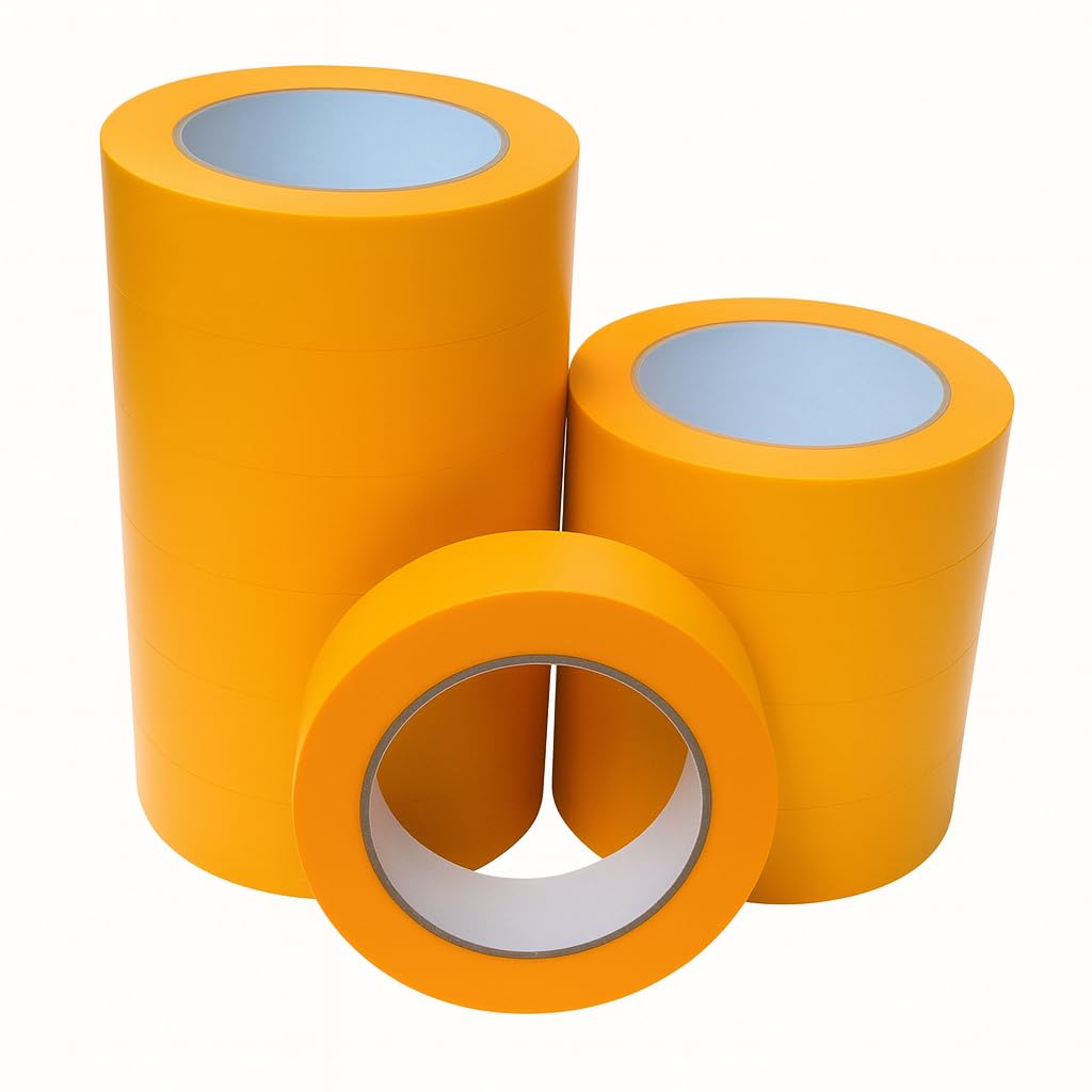 WZG 32 Rollen Profi Goldband 30mm x 50m Maler Abdeckband Klebeband, Abdeckklebeband, Rückstandsfrei entfernbar