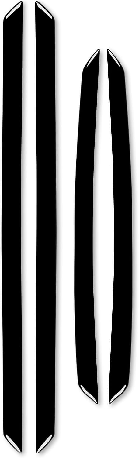 Car Carbon Fiber Accessories Door Sill 4PCS Protective Cover Sticker Anti-Scratch Compatible with Alfa Romeo Stelvio 2016 2017 2018 2019 2020 2021 2022 (Piano Black)