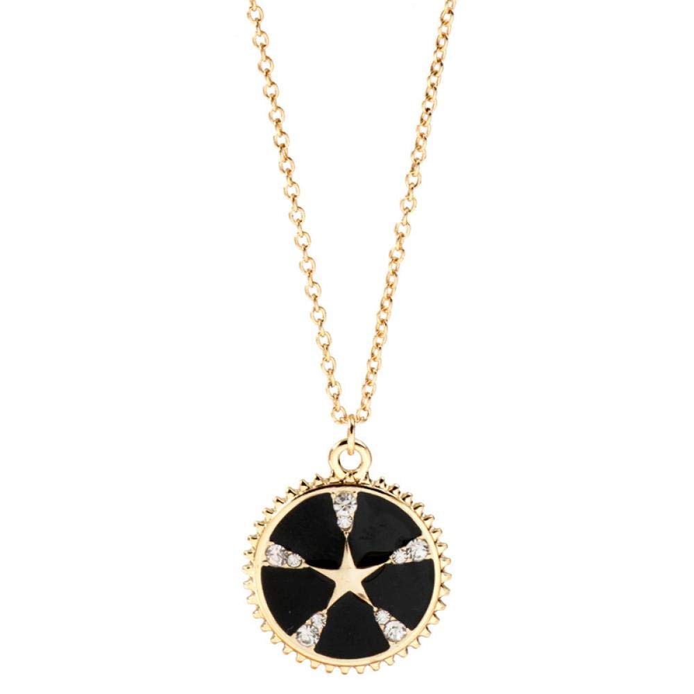 Collier chaîne de clavicule avec pendentif pièce originale pentagramme - 8