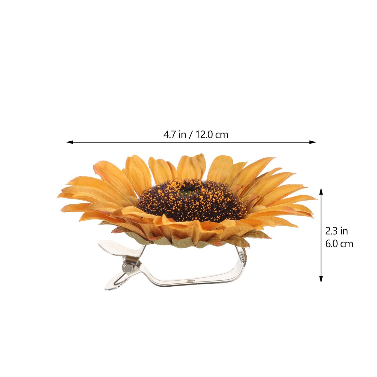 Zerodeko Lot de 6 embrasses de rideaux tournesol en métal