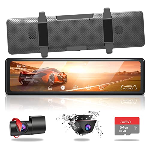 Rear View Mirror Auto Vox A1 Dual Dash Cam 4K Car Dvr Carplay