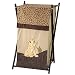 Disney Lion King Simba's Wild Adventure Appliqued Folding Hamper with Mesh Bag, Brown, Orange, Sage, Ivory