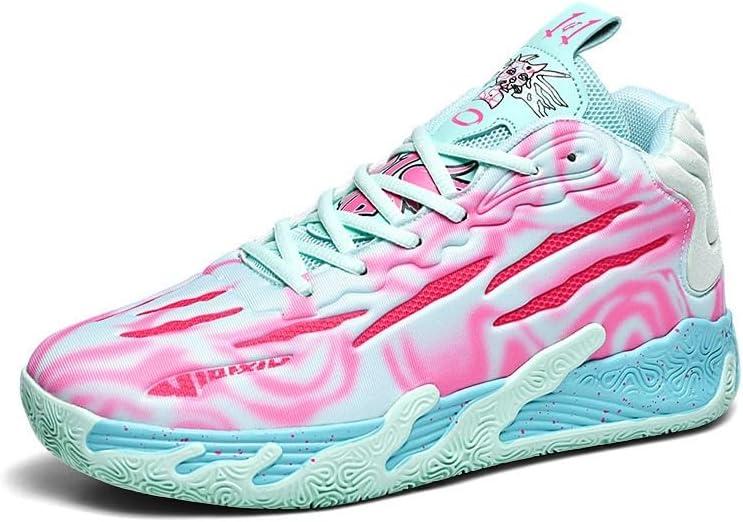 Bolognifi Unisex High-top Basketball Shoes, Non-Slip Rubber Outsole Ideal for Outdoor Training and Games