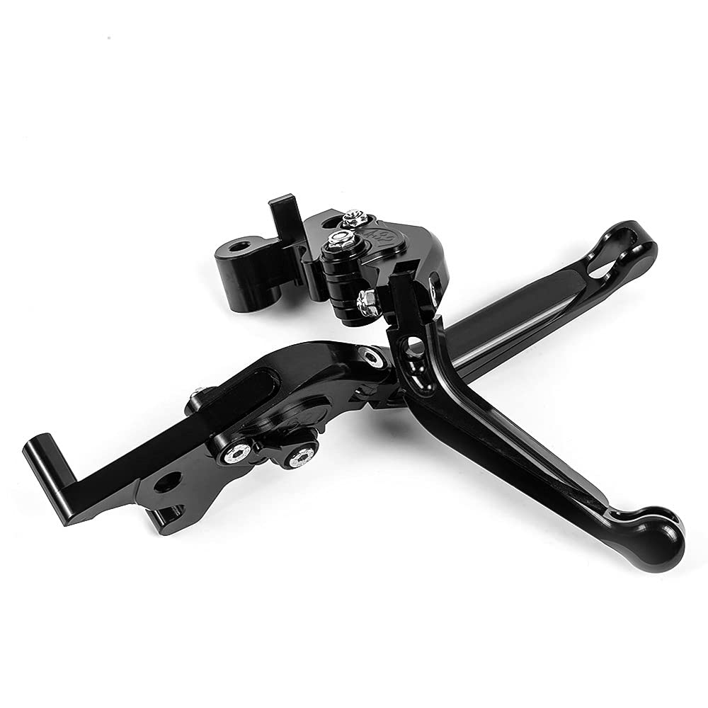 per Kawasaki Z125 2019 2020 2021 Accessori CNC Moto Regolabile Allungabile Leva con Logo Freno Leve Frizione (A)