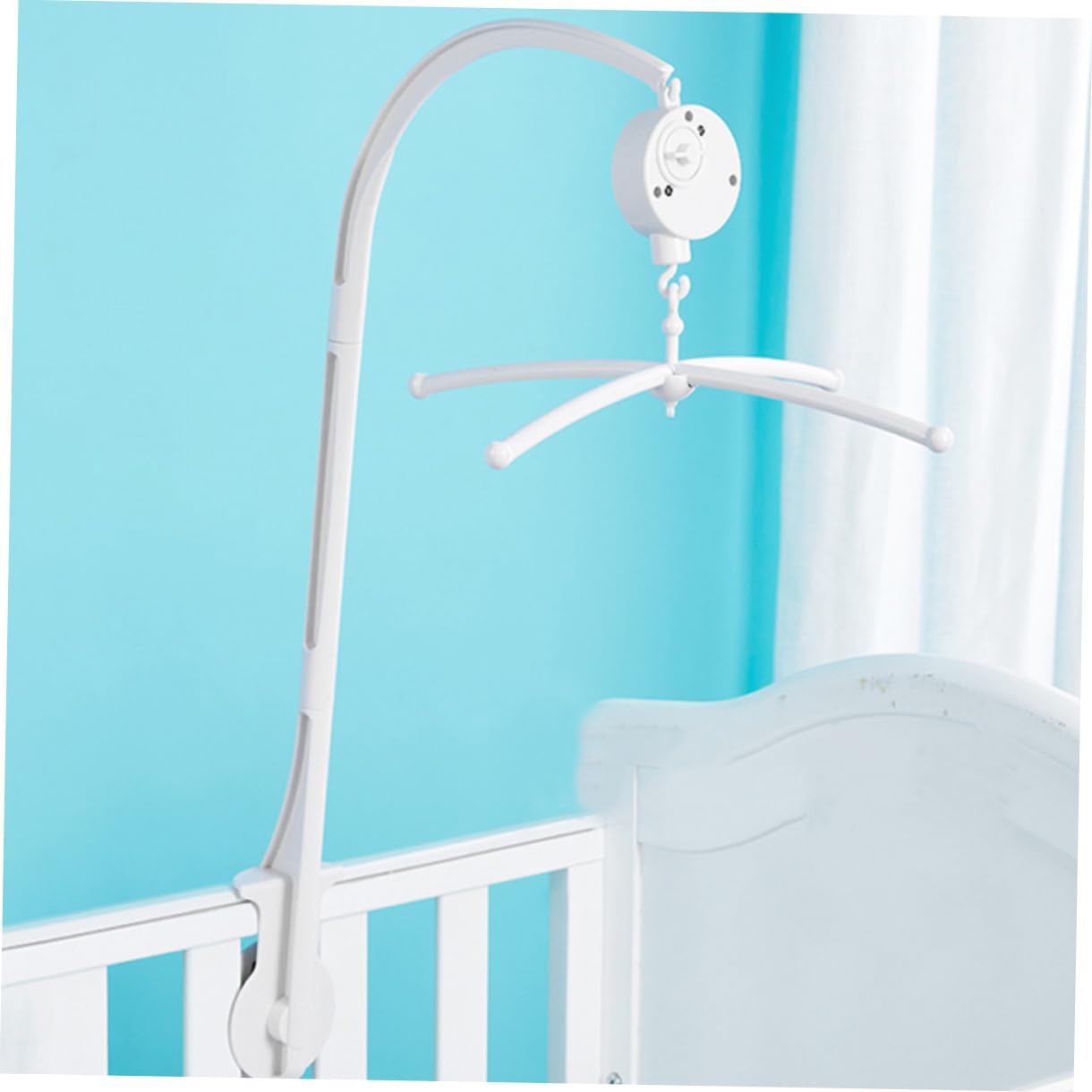 1 juego Móvil Musical para Cuna con Soporte y Accesorios para Bebés Decoración de Cuna para Estimulación Visual y