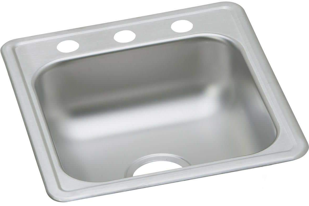 Elkay D117193 Dayton Single Bowl Drop-in Stainless Steel Bar Sink