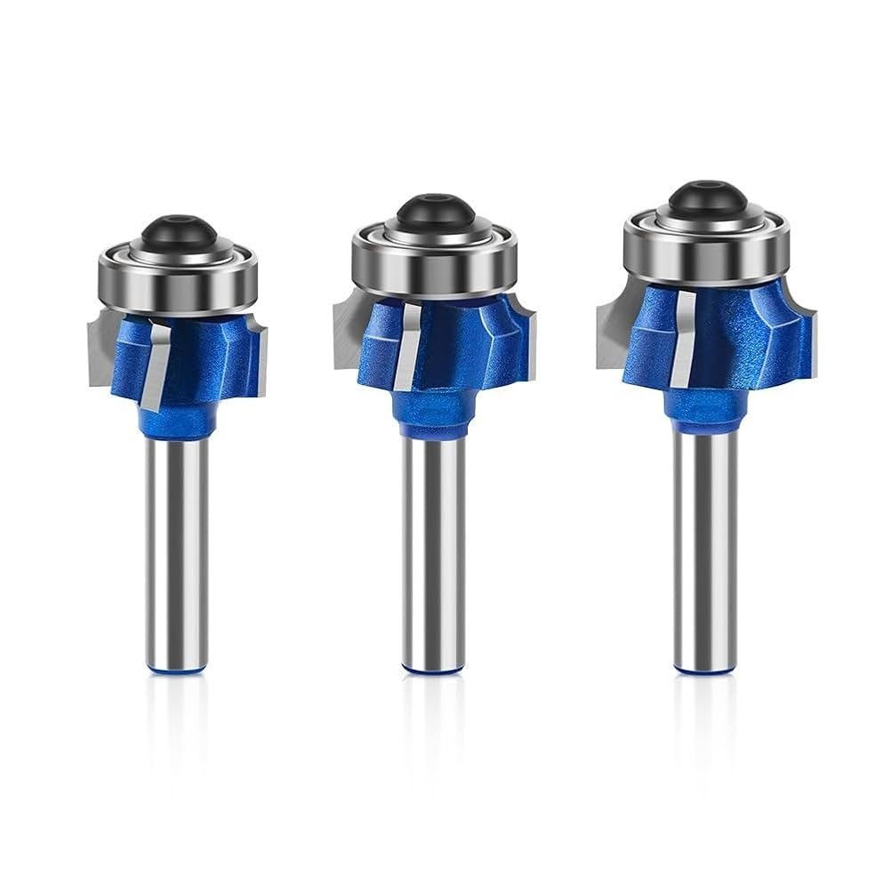 Fresa Z4 para redondear R1 R2 R3, vástago 6 mm, 1/4 o 8 mm
