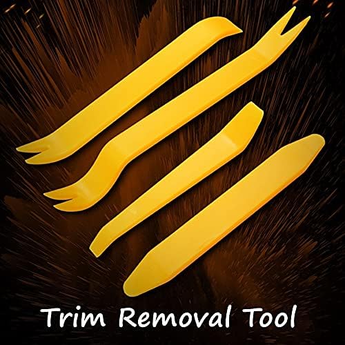 4Pcs Car Trim Removal Plastic Pry Tool Trim Removal Tool Kit for Car Panel Dash Radio Interior Accessories