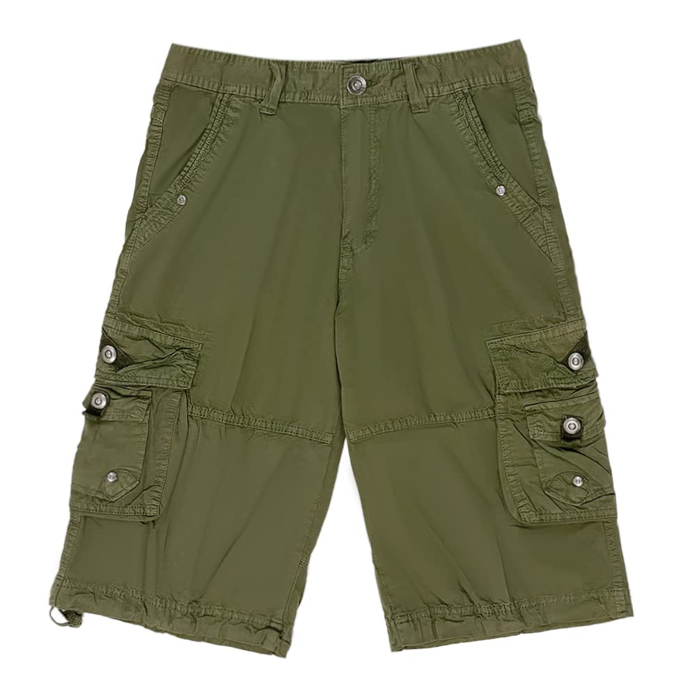 Xiedeai Mujer Directamente Cargo Pantalones Cortos - Casual Ciclismo Cámping Algodón Combate Pantalones Multi Bolsillos Ajuste Flojo