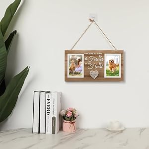 Dog memorial picture frame dog memorial gifts for loss of dog passed away gift dog sympathy gift hold double 4×6 in photos frame   cucciolini doodles