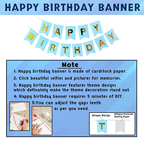 Image of Party Propz 1st Birthday Decoration For Boys - 28Pcs for Celebration /First Birthday Decorations Boy /Boys 1st Birthday Decoration Set /First Bday Decoration Items For Boy / 1st Birth day Decor Kit