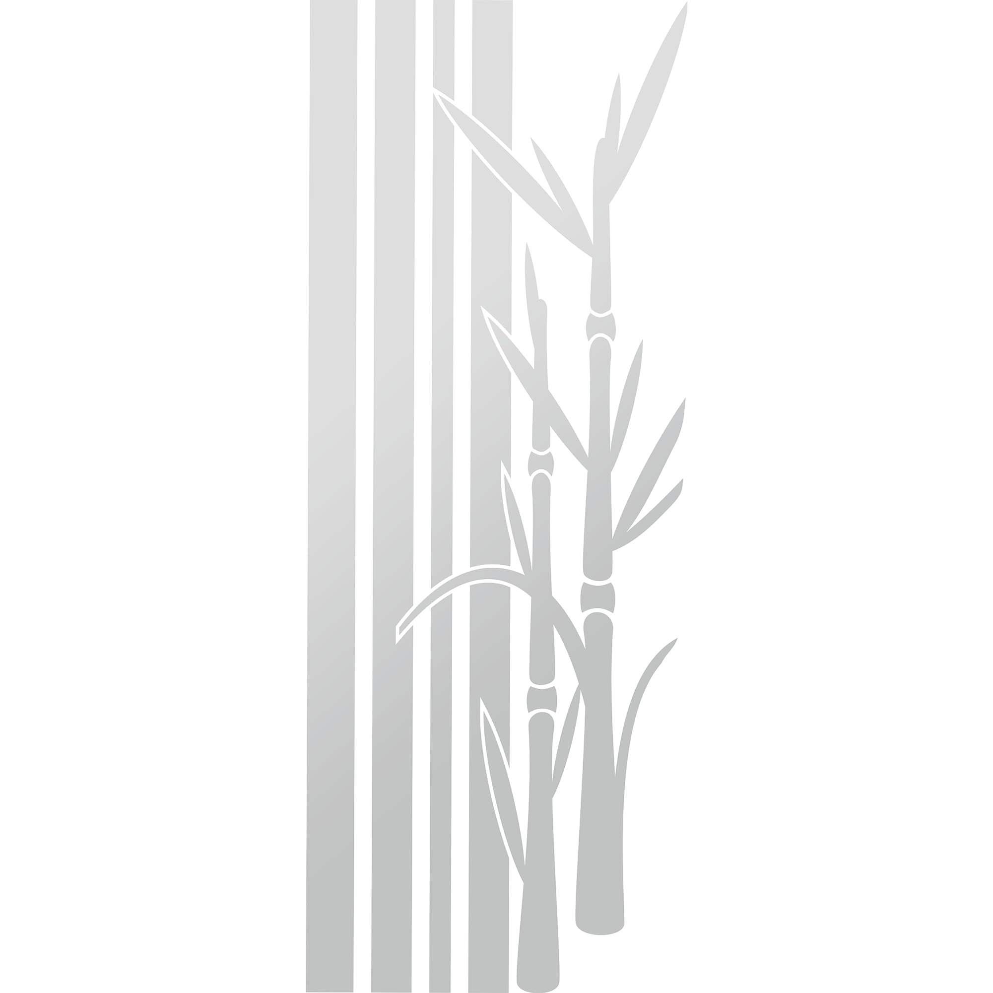 GRAZDesign Fenstertattoo Bambus & Pflanzen für Bad & Dusche – 150x57 cm