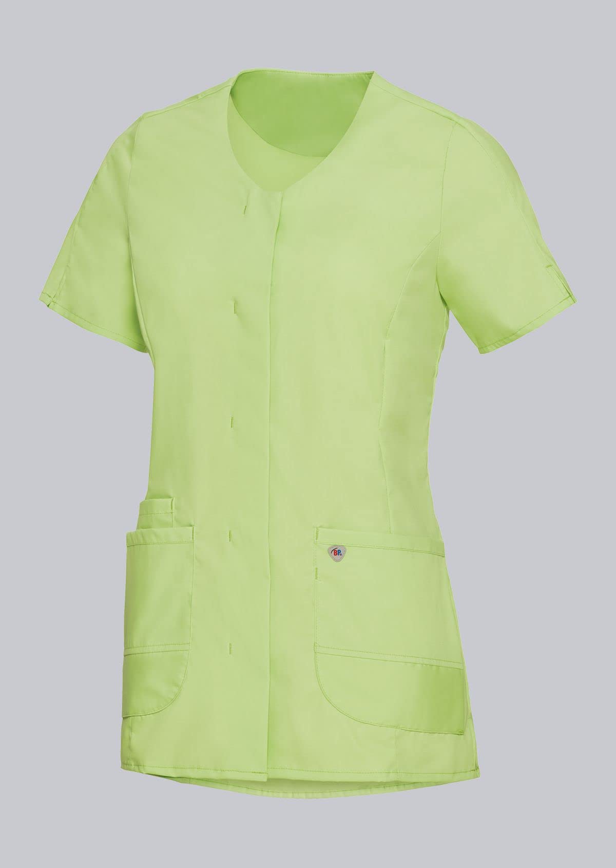 BP 1764-241-0078-Mn Super Light Fabric Tunic for Women, 49% Cotton, 48% Polyester, 3% Elastolefin, Light Green, Mn Size