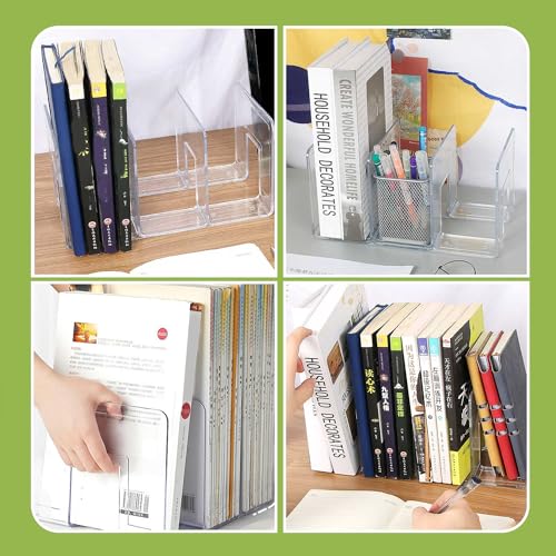 Image of Purse Organizer for Closet, Acrylic Clear Purse Storage Organizers, 2 PCS Different Size Handbag Divider Holder, 4 Sections Purse Shelf for Closet Organization