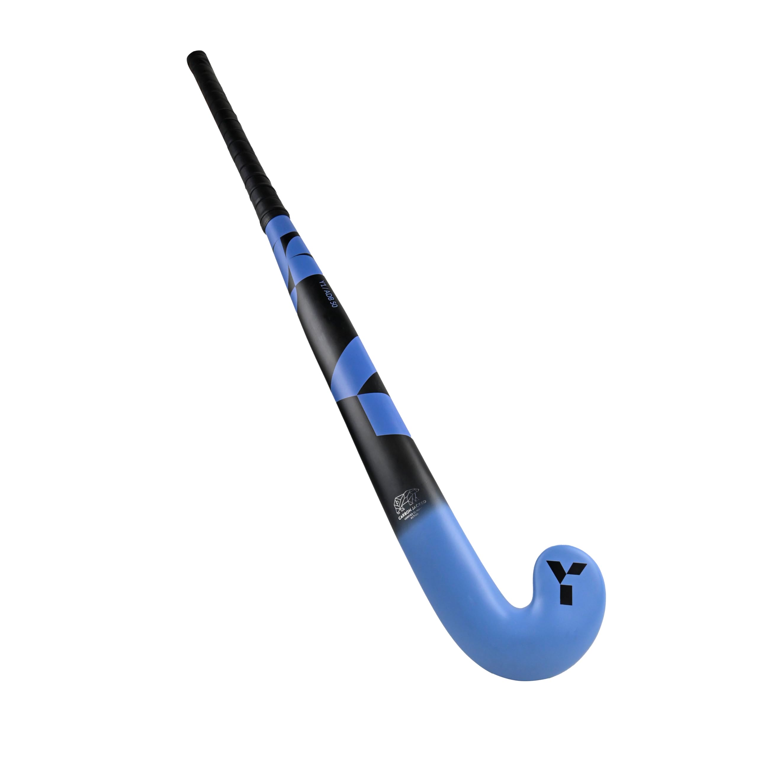 Y Y1 Hockey, ADB 50, Hockey Stick, 50% Carbon, Field Hockey Stick, Blue, Black, Kids Sports Equipment, Scandinavia Range, Used by International Players